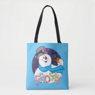 Frosty the Snowman™   Farbige Candy Cane Name Tasche