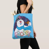 Frosty the Snowman™ | Farbige Candy Cane Name Tasche (Von Nahem)