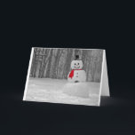 Frosty the Snowman Feiertagskarte<br><div class="desc">Eine großartige Einnahme von frostig der Schneemann als Grußkarte zu verwenden.</div>