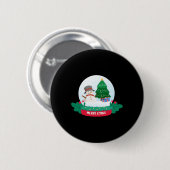 Frosty the Snowman Frohe Weihnachten Button (Vorne & Hinten)
