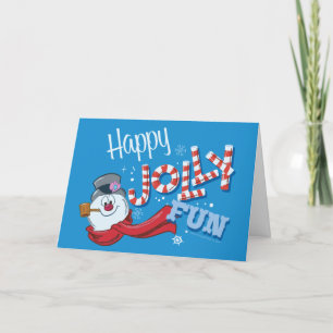 Frosty the Snowman™ Fröhlicher Jolly-Spaß Feiertagskarte