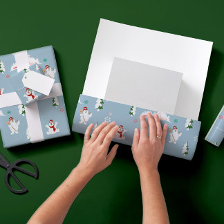 Frosty the Snowman™ | Frostiges Wintermuster Geschenkpapier Set