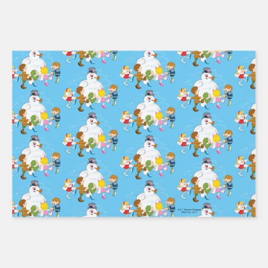 Frosty the Snowman™ | Frosty & Children Playing Geschenkpapier Set (Vorderseite 3)