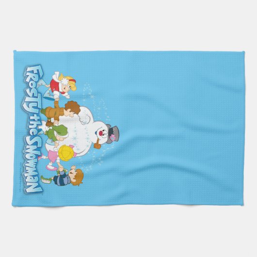 Frosty the Snowman™ | Frosty & Children Playing Geschirrtuch (Horizontal)