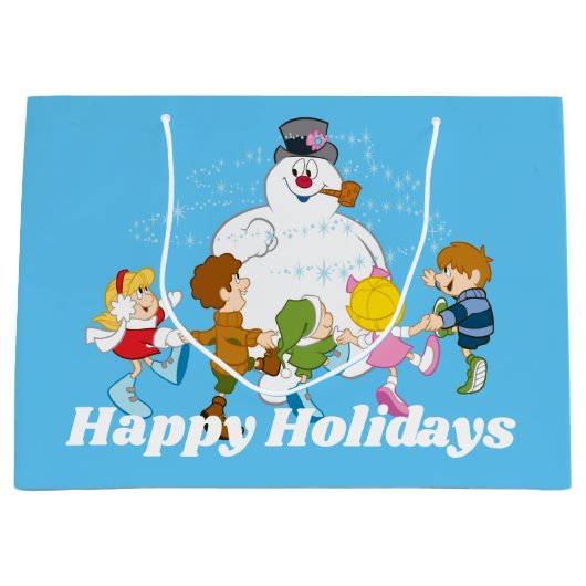 Frosty the Snowman™ | Frosty & Children Playing Große Geschenktüte (Vorderseite)