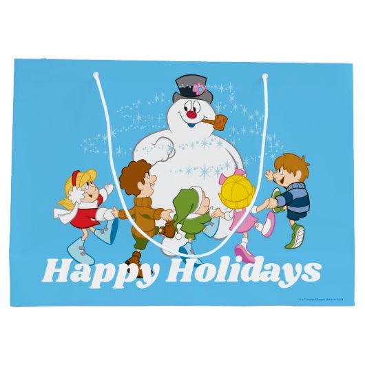 Frosty the Snowman™ | Frosty & Children Playing Große Geschenktüte (Rückseite)