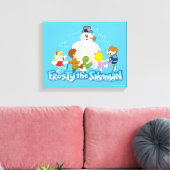 Frosty the Snowman™ | Frosty & Children Playing Leinwanddruck (Insitu (Wohnzimmer))