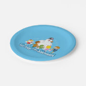 Frosty the Snowman™ | Frosty & Children Playing Pappteller (Schrägansicht)