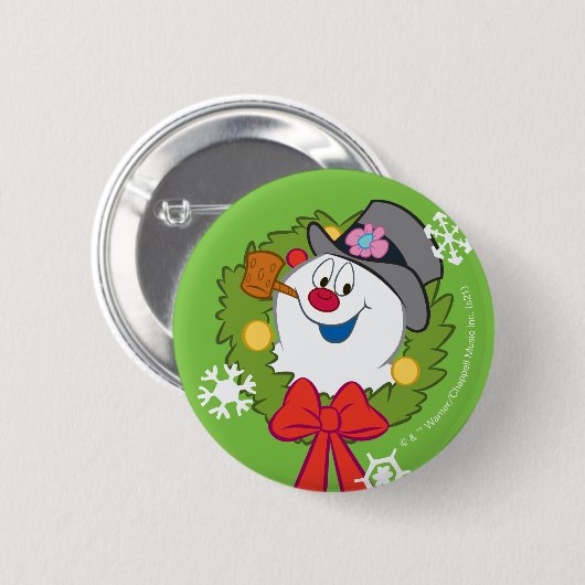 Frosty the Snowman™ | Frosty Holiday Wreath Button (Vorne & Hinten)