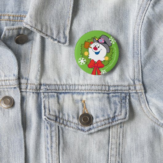 Frosty the Snowman™ | Frosty Holiday Wreath Button (Beispiel)