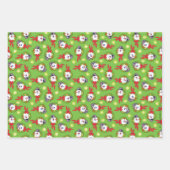 Frosty the Snowman™ | Frosty Holiday Wreath Geschenkpapier Set (Vorderseite)