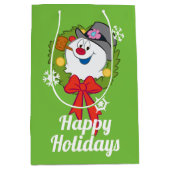 Frosty the Snowman™ | Frosty Holiday Wreath Mittlere Geschenktüte (Vorderseite)