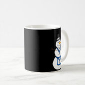 Frosty The Snowman Funny Masonic Holiday Christmas Kaffeetasse (VorderseiteRechts)