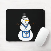 Frosty The Snowman Funny Masonic Holiday Christmas Mousepad (Mit Mouse)