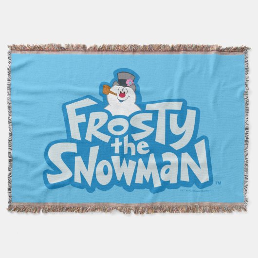 Frosty the Snowman™ | Gestrickte Logos Decke (Vorderseite)