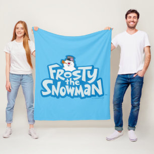 Frosty the Snowman™   Gestrickte Logos Fleecedecke