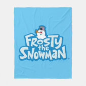 Frosty the Snowman™ | Gestrickte Logos Fleecedecke (Vorderseite)