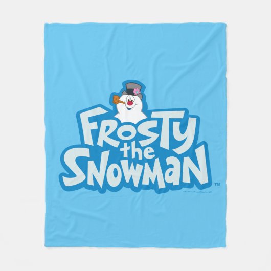 Frosty the Snowman™ | Gestrickte Logos Fleecedecke (Vorderseite)