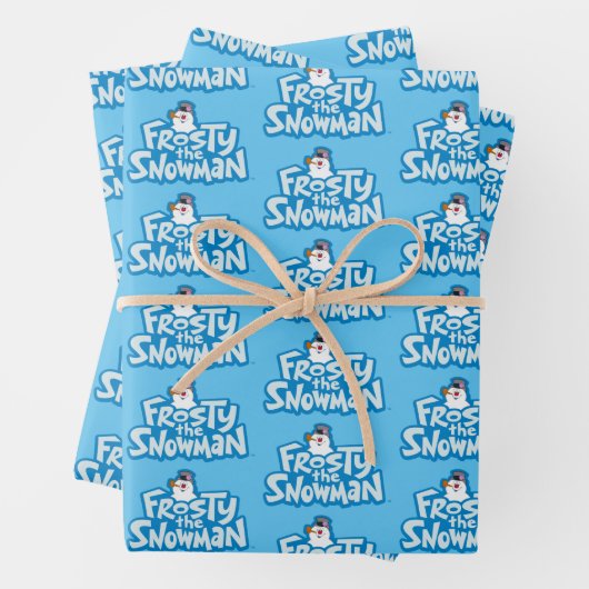 Frosty the Snowman™ | Gestrickte Logos Geschenkpapier Set (Beispiel)