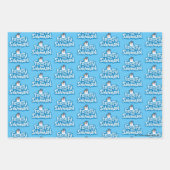 Frosty the Snowman™ | Gestrickte Logos Geschenkpapier Set (Vorderseite)