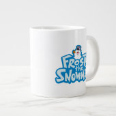 Frosty the Snowman™ | Gestrickte Logos Jumbo-Tasse (Vorderseite Rechts)