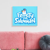 Frosty the Snowman™ | Gestrickte Logos Leinwanddruck (Insitu (Wohnzimmer))