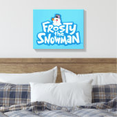 Frosty the Snowman™ | Gestrickte Logos Leinwanddruck (Insitu (Schlafzimmer))