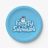 Frosty the Snowman™ | Gestrickte Logos Pappteller (Vorderseite)