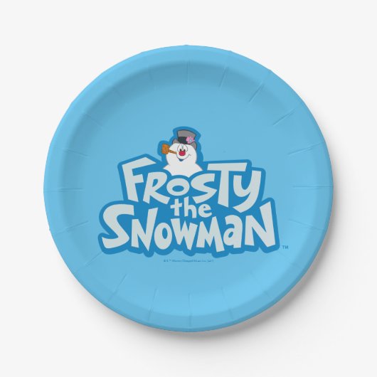 Frosty the Snowman™ | Gestrickte Logos Pappteller (Vorderseite)
