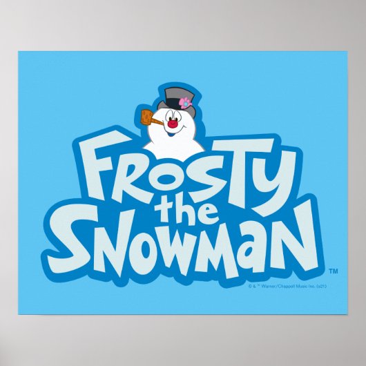 Frosty the Snowman™ | Gestrickte Logos Poster (Vorne)