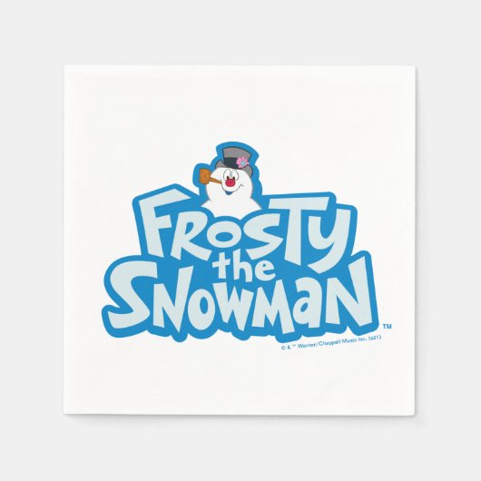 Frosty the Snowman™ | Gestrickte Logos Serviette (Vorderseite)