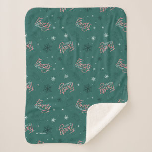 Frosty the Snowman Green Snowflake Pattern Sherpadecke