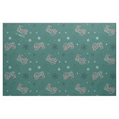 Frosty the Snowman Green Snowflake Pattern Stoff (Fat Quarter (45,7 x 55,9 cm))