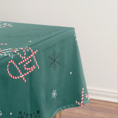 Frosty the Snowman Green Snowflake Pattern Tischdecke (Beispiel)
