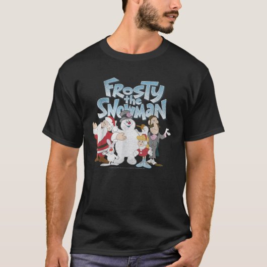 Frosty The Snowman Group Shooting Logo T-Shirt (Vorderseite)