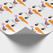 Frosty the Snowman Happy Face Geschenkpapier (Ecke)