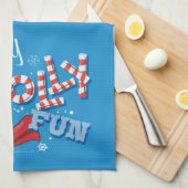 Frosty the Snowman™ | Happy Jolly Fun Geschirrtuch (Viertel Falte)