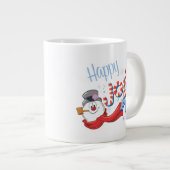 Frosty the Snowman™ | Happy Jolly Fun Jumbo-Tasse (Vorderseite Rechts)