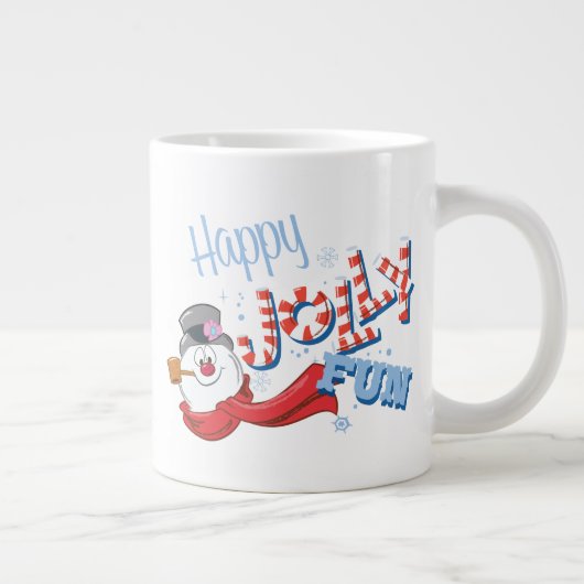 Frosty the Snowman™ | Happy Jolly Fun Jumbo-Tasse (Rechts)