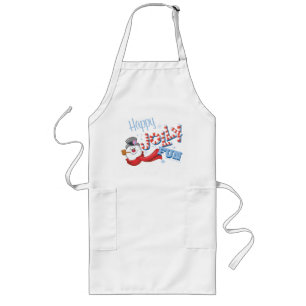 Frosty the Snowman™ Happy Jolly Fun Lange Schürze