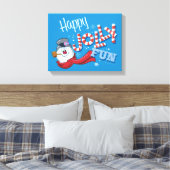 Frosty the Snowman™ | Happy Jolly Fun Leinwanddruck (Insitu (Schlafzimmer))