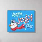 Frosty the Snowman™ | Happy Jolly Fun Leinwanddruck (Vorderseite)