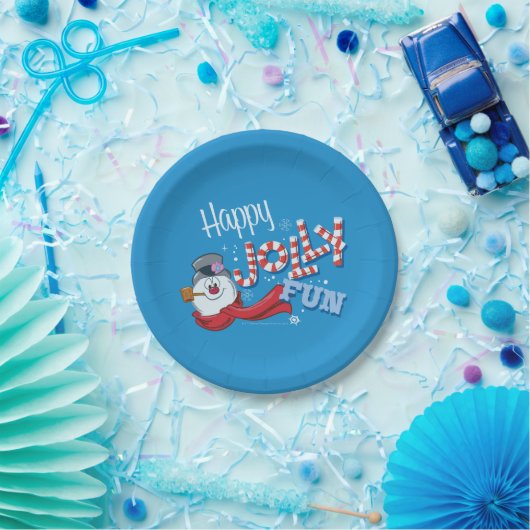 Frosty the Snowman™ | Happy Jolly Fun Pappteller (Party)