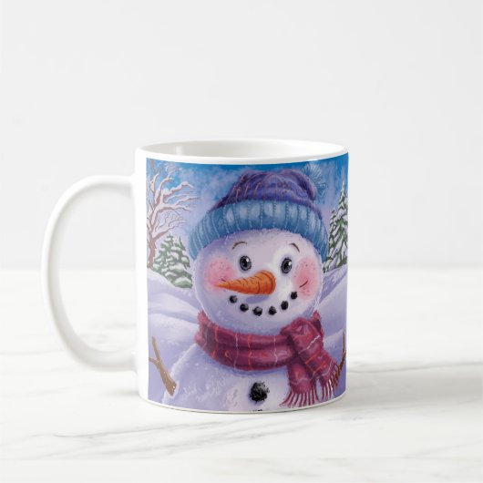 Frosty the Snowman Holiday Tasse (Links)