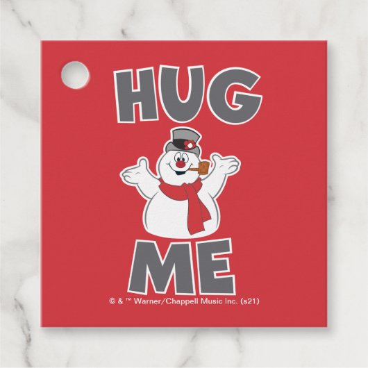Frosty the Snowman™ | Hug Me Geschenkanhänger (Vorderseite)