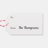 Frosty the Snowman™ | Hug Me Geschenkanhänger (Rückseite Horizontal)