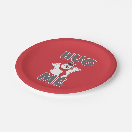 Frosty the Snowman™ | Hug Me Pappteller (Schrägansicht)