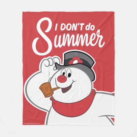 Frosty the Snowman™ | Ich mache den Sommer nicht Fleecedecke (Vorderseite)