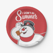 Frosty the Snowman™ | Ich mache den Sommer nicht Pappteller (Vorderseite)