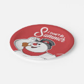 Frosty the Snowman™ | Ich mache den Sommer nicht Pappteller (Schrägansicht)